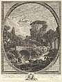 Paysage au Pont et au Pigeonnier (Landscape with a Bridge and a Dovecote), Pierre François Laurent French, Etching and engraving