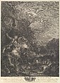 La Chasse au Tigre (The Tiger Chase), Jean Jacques Flipart  French, Etching, engraving, and drypoint
