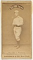 George Frederick "Doggie" Miller, Catcher, Pittsburgh, from the Old Judge series (N172) for Old Judge Cigarettes, Goodwin & Company, Albumen photograph