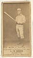 George Frederick "Doggie" Miller, Catcher, Pittsburgh, from the Old Judge series (N172) for Old Judge Cigarettes, Goodwin & Company, Albumen photograph