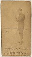 Nichols, Left Field, Pittsburgh, from the Old Judge series (N172) for Old Judge Cigarettes, Goodwin & Company, Albumen photograph