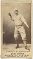 Hiram "Hi" C. Ebright, Catcher, Washington Nationals, from the Old Judge series (N172) for Old Judge Cigarettes, Goodwin & Company, Albumen photograph