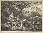 Pensant-ils au Raisin? (Are They Thinking About the Grape?), Jacques Philippe Le Bas  French, Etching and engraving