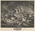 Neptune and Amymone, Jean Claude Danzel  French, Etching and engraving