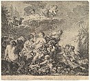 Enlevement d'Europe (Abduction of Europa), Pierre Alexandre Aveline  French, Etching and engraving