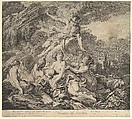 Naissance de Bacchus (Birth of Bacchus), Pierre Alexandre Aveline  French, Etching and engraving