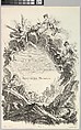 Frontispice pour le "Tombeau du comte Sidney Godolphin" (Frontispiece for the "Tomb of Earl Sidney Godolphin"), from Tombeaux des Princes, des Grands Capitaines et autres Hommes illustres (Tombs of Princes, Great Captains, and other Illustrious Men), Charles Nicolas Cochin II (French, Paris 1715–1790 Paris), Etching and engraving