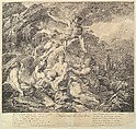 Naissance de Bacchus (Birth of Bacchus), Pierre Alexandre Aveline  French, Etching and engraving