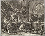 Isaac Blessing Jacob, Martin Gottfried Crophius  German, Engraving