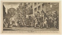 Burning the Rumps at Temple Bar (Twelve Large Illustrations for Samuel Butler's Hudibras, Plate 11), William Hogarth  British, Etching and engraving; fourth state of four