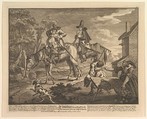 Sr. Hudibras, His Passing Worth, The Manner How He Sally'd Forth" (Twelve Large Illustrations for Samuel Butler's Hudibras, Plate 2), William Hogarth  British, Etching and engraving; third state of three
