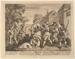 Hudibras Vanquished by Trulla (Twelve Large Illustrations for Samuel Butler's Hudibras, Plate 5), William Hogarth  British, Etching and engraving; fifth state of five
