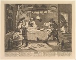 Hudibras beats Sidrophel and his man Whacum (Twelve Large Illustrations for Samuel Butler's Hudibras, Plate 8), William Hogarth  British, Etching and engraving; second state of two