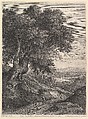 Paysan et Paysanne en Marche, Jean Morin  French, Etching