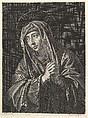 La Vierge de douleurs, Jean Morin  French, Etching