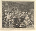 A Rake's Progress, Plate 3, William Hogarth  British, Etching and engraving, third state of three
