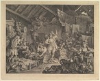 Strolling Actresses Dressing in a Barn, William Hogarth  British, Etching and engraving; second state of four