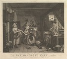 The Distrest Poet, William Hogarth  British, Etching and engraving; third state of three
