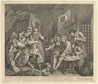 A Rake's Progress, Plate 7, William Hogarth  British, Etching and engraving; fourth state of four