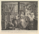 A Rake's Progress, Plate 5, William Hogarth  British, Engraving; first state of three