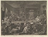 An Election Entertainment, Plate I: Four Prints of an Election, William Hogarth  British, Etching and engraving; eighth state of eight