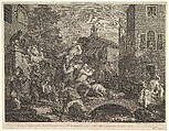 Chairing the Members, Plate IV: Four Prints of an Election, William Hogarth British, Etching and engraving; third state of three