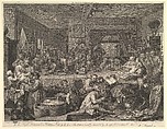 An Election Entertainment, Plate I: Four Prints of an Election, William Hogarth British, Etching and engraving; state six of eight
