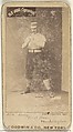 William "Bill" Frederick Krieg, 1st Base, Washington Nationals, from the Old Judge series (N172) for Old Judge Cigarettes, Goodwin & Company, Albumen photograph