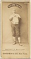 James Evans "Grasshopper Jim" Whitney, Pitcher, Washington Nationals, from the Old Judge series (N172) for Old Judge Cigarettes, Goodwin & Company, Albumen photograph