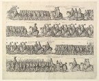 Coronation Procession of Charles II Through (from John Ogilby's "The Entertainment of...Charles II," London, 1662), Wenceslaus Hollar  Bohemian, Etching