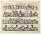 Coronation Procession of Charles II Through London (from John Ogilby's "The Entertainment of...Charles II," London, 1662), Wenceslaus Hollar  Bohemian, Etching