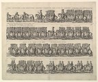 Coronation Procession of Charles II Through London (from John Ogilby's "The Entertainment of...Charles II," London, 1662), Wenceslaus Hollar  Bohemian, Etching