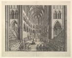 The Coronation of King Charles the II in Westminster Abbey, April 23, 1661 (from John Ogilby's 