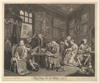 Marriage A-la-Mode, Plate I, Gérard Jean-Baptiste Scotin  French, Etching and engraving; fourth state of five