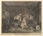 Marriage A-la-Mode, Plate V, Simon Francis Ravenet, the elder  French, Etching and engraving; second state of four