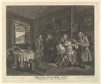 Marriage A-la-Mode, Plate VI, Simon Francis Ravenet, the elder  French, Engraving; third state of three