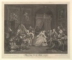 Marriage A-la-Mode, Plate IV, Simon Francis Ravenet, the elder  French, Etching and engraving; third state of three