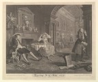 Marriage A-la-Mode, Plate II, Bernard Baron (French, Paris 1696–1762 London), Etching and engraving; fourth state of four