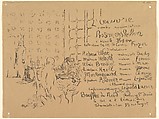 Rosmersholm, Program from Théâtre de l'Oeuvre, October 1893, Edouard Vuillard French, Lithograph; only state