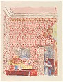 Interior with Pink Wallpaper I, from "Landscapes and Interiors", Edouard Vuillard  French, Color lithograph; fourth state of four