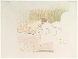 The Birth of Annette, Edouard Vuillard (French, Cuiseaux 1868–1940 La Baule), Color lithograph on China paper; trial proof of undescribed early state