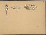 Designs for One Stickpin and Two Ornaments, Edgar Gilstrap Simpson British, Graphite and gouache