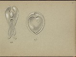 Two Silver Jewelry Designs, Edgar Gilstrap Simpson British, Graphite and gouache