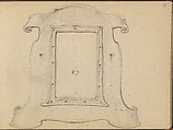 Design for a Cartouche or Frame, Edgar Gilstrap Simpson British, Graphite