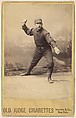 Thomas P. "Oyster" Burns, Shortstop, Brooklyn, from the series Old Judge Cigarettes, Goodwin & Company, Albumen photograph, cabinet card