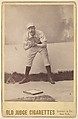 Albert John "Doc" Bushong, Catcher, Brooklyn, from the series Old Judge Cigarettes, Goodwin & Company, Albumen photograph, cabinet card