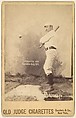 John Stewart "Pop" Corkhill, Center Field, Brooklyn, from the series Old Judge Cigarettes, Goodwin & Company, Albumen photograph, cabinet card