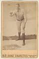 David Luther Foutz, Pitcher, Brooklyn, from the series Old Judge Cigarettes, Goodwin & Company, Albumen photograph, cabinet card