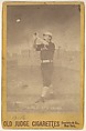 Burns, 3rd Base, Chicago, from the series Old Judge Cigarettes, Goodwin & Company, Albumen photograph, cabinet card