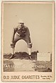 Charles Andrew Farrell, Catcher, Chicago, from the series Old Judge Cigarettes, Goodwin & Company, Albumen photograph, cabinet card